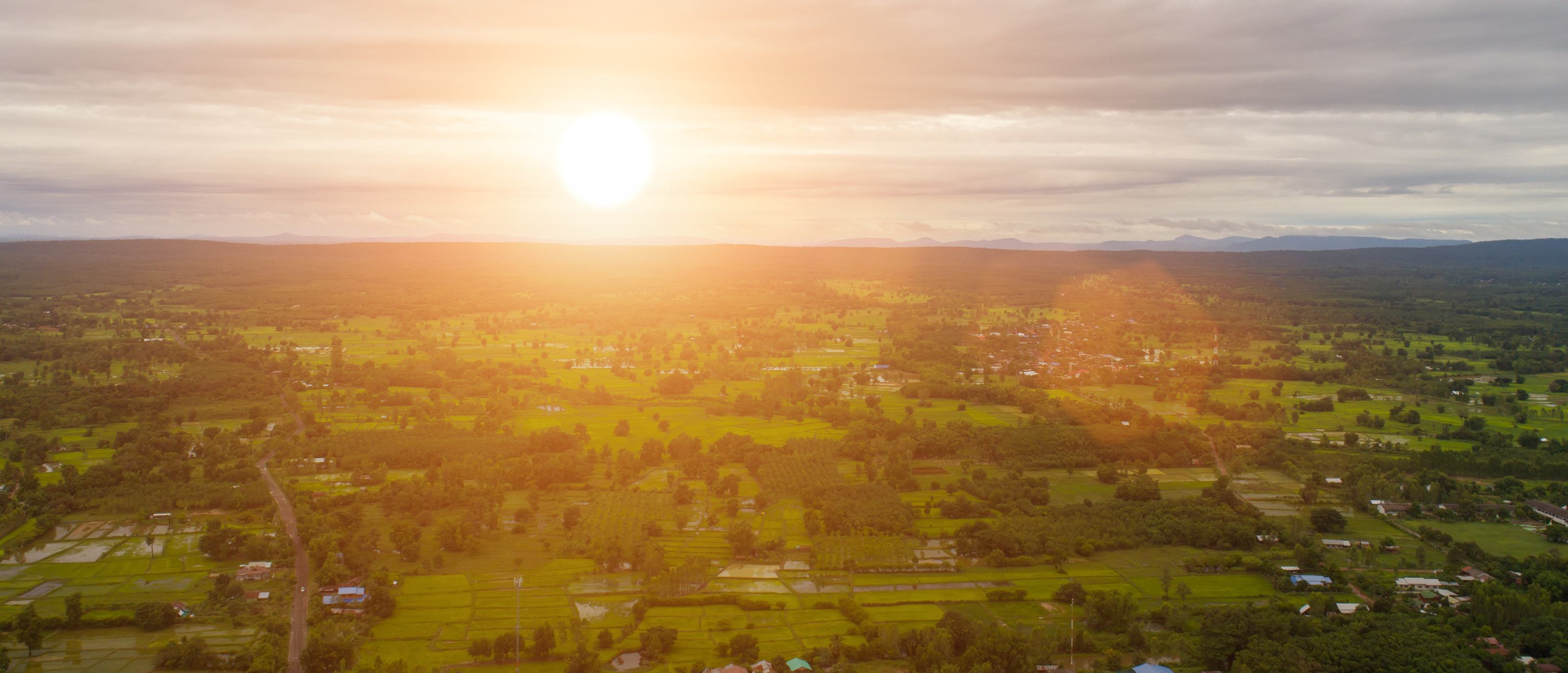 Vista aérea da região